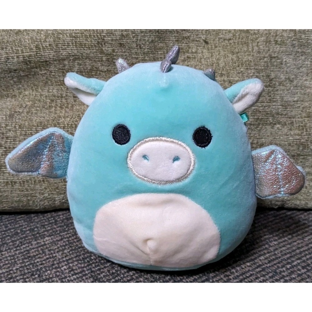 Squishmallow‎ Miles Dragon Plush Winged Pig Monster Green Stuffed Doll 5"